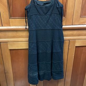 100% Cotton black dress